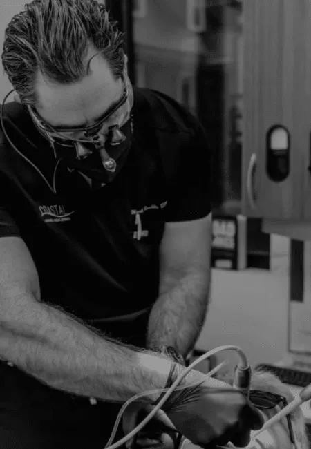 Dr. Mark Reichley at work